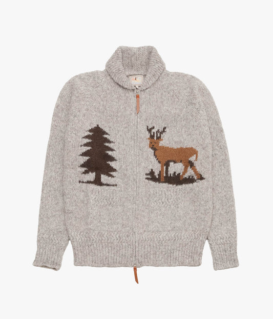 WYTHE ''ALPACA COTTON CARDIGAN'' (STAG)
