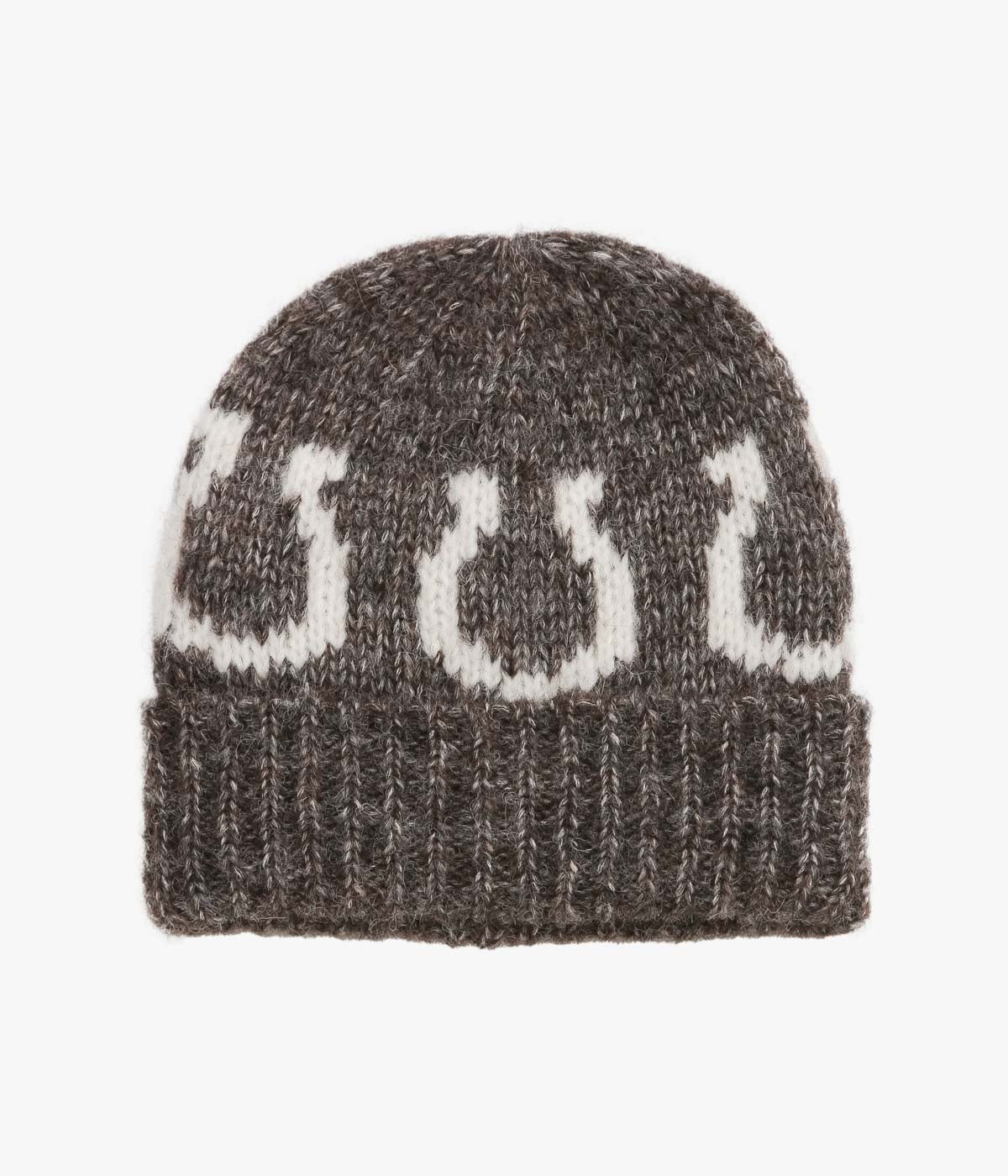 WYTHE ''ALPACA HORSESHOE BEANIE'' (CHARCOAL)