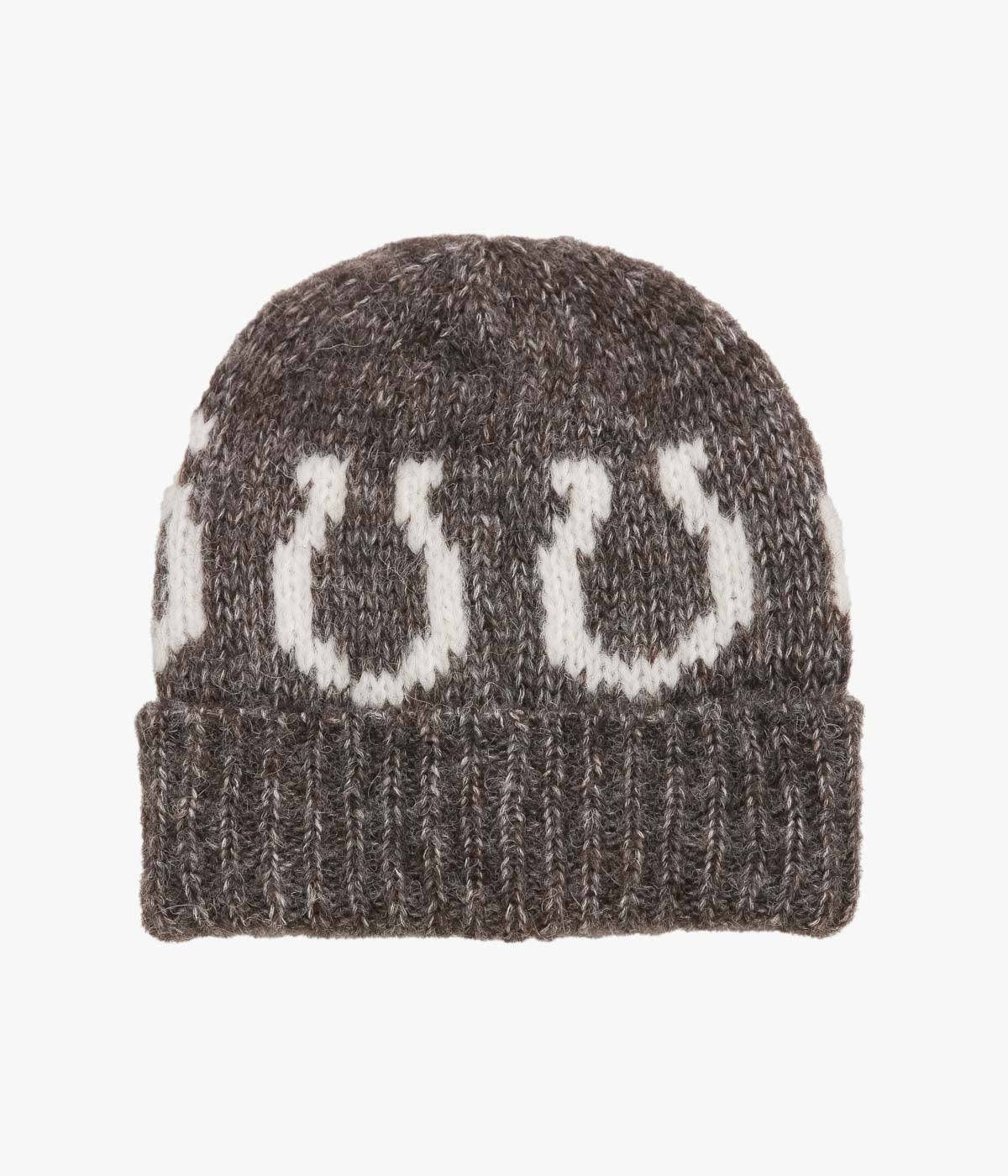 WYTHE ''ALPACA HORSESHOE BEANIE'' (CHARCOAL)