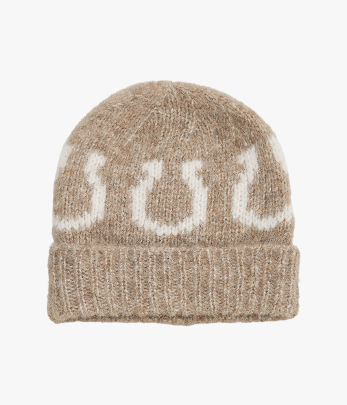 WYTHE ''ALPACA HORSESHOE BEANIE'' (DARK BROWN)