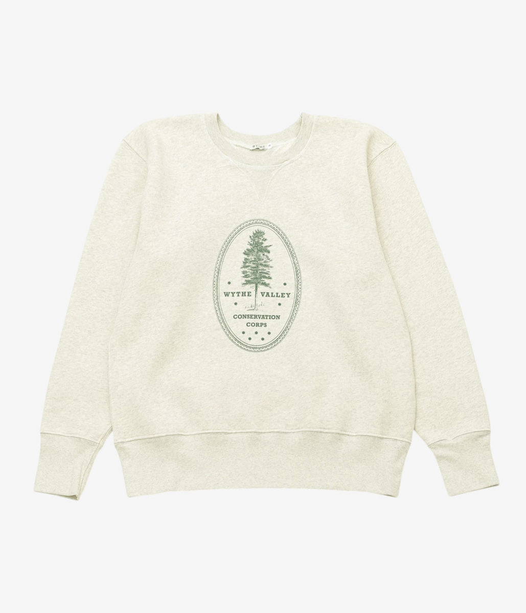 WYTHE ''CONSERVATION SWEATSHIRT'' (HEATHER GREY)