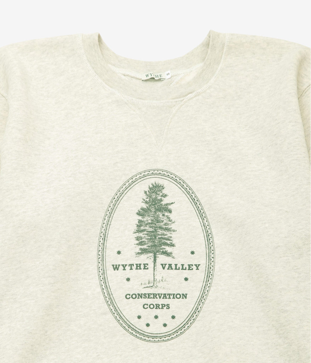 WYTHE ''CONSERVATION SWEATSHIRT'' (HEATHER GREY)