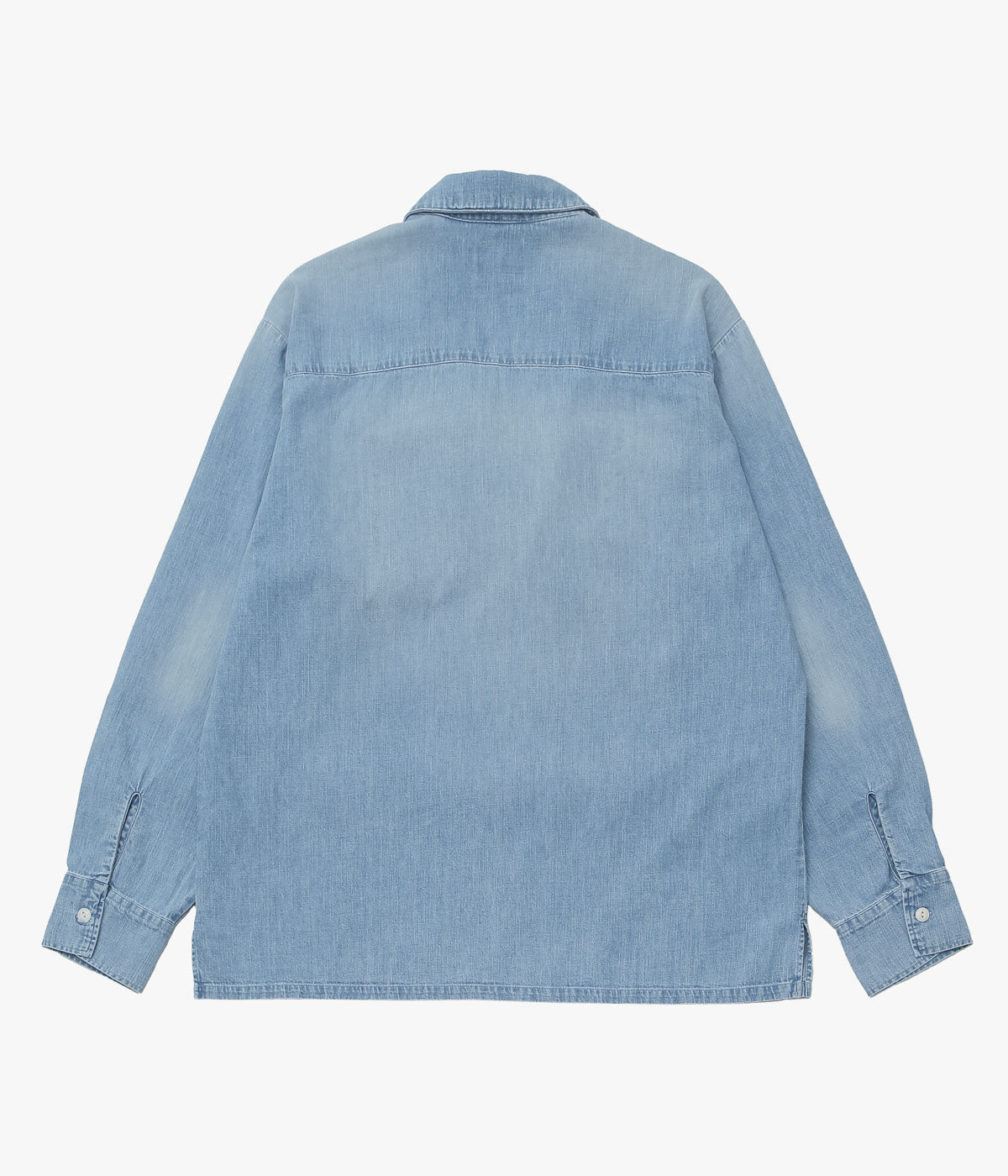 WYTHE ''DENIM PULLOVER SHIRT'' (WASHED INDIGO)