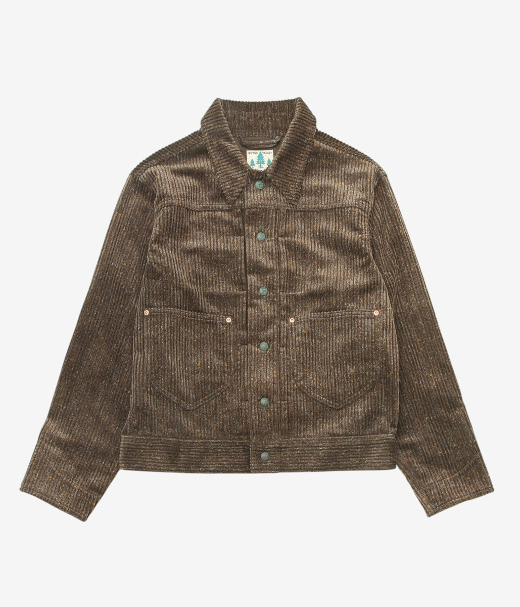 WYTHE ''DONEGAL CORDUROY RANCH JACKET'' (RUSTIC BROWN)