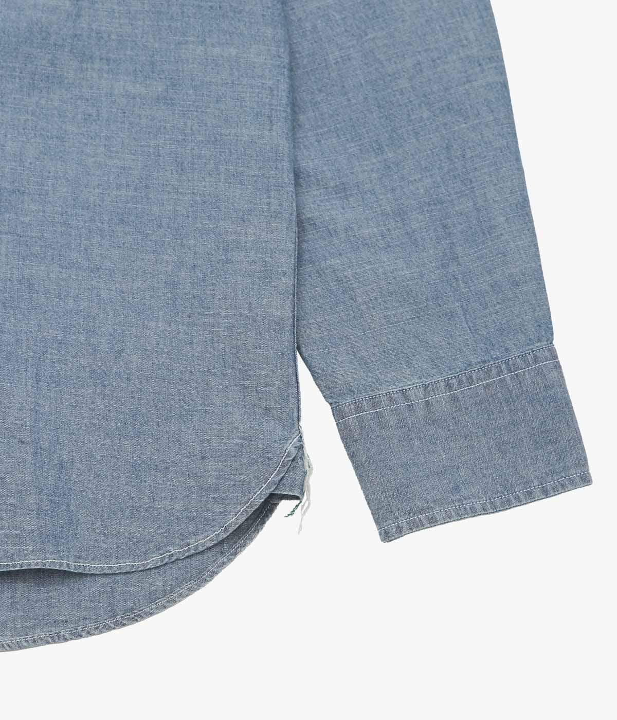 WYTHE "EMBROIDERED CHAMBRAY WORKSHIRT" (RINSED INDIGO)