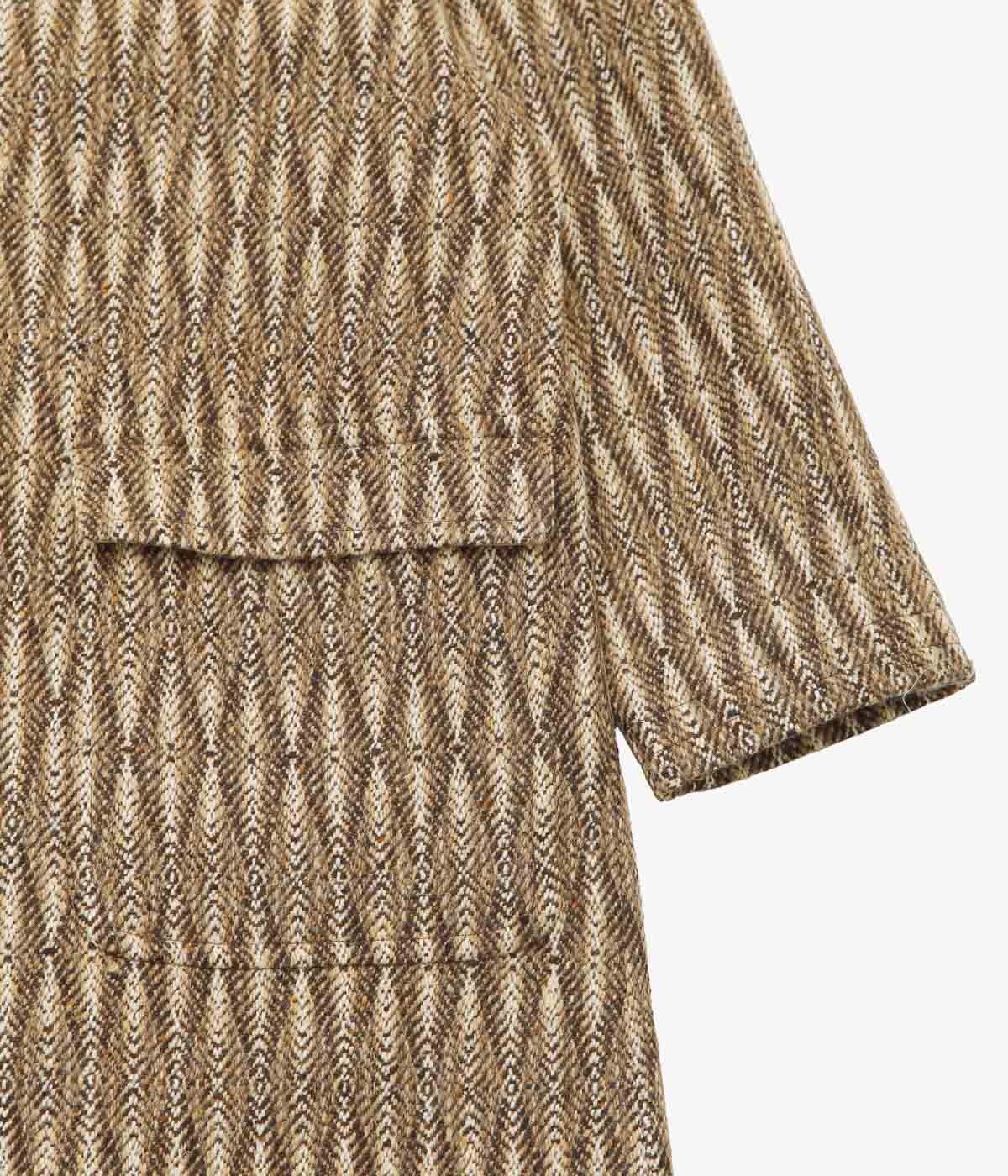 WYTHE ''RAGLAN WOOL OVERCOAT'' (DIAMOND OMBRE TWEED)