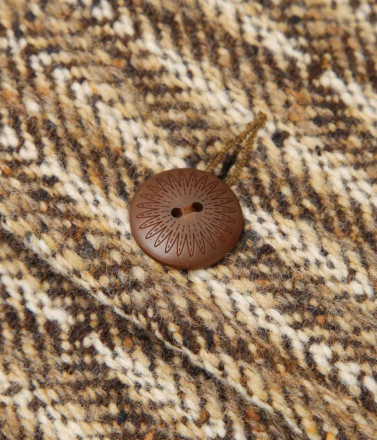 WYTHE ''RAGLAN WOOL OVERCOAT'' (DIAMOND OMBRE TWEED)