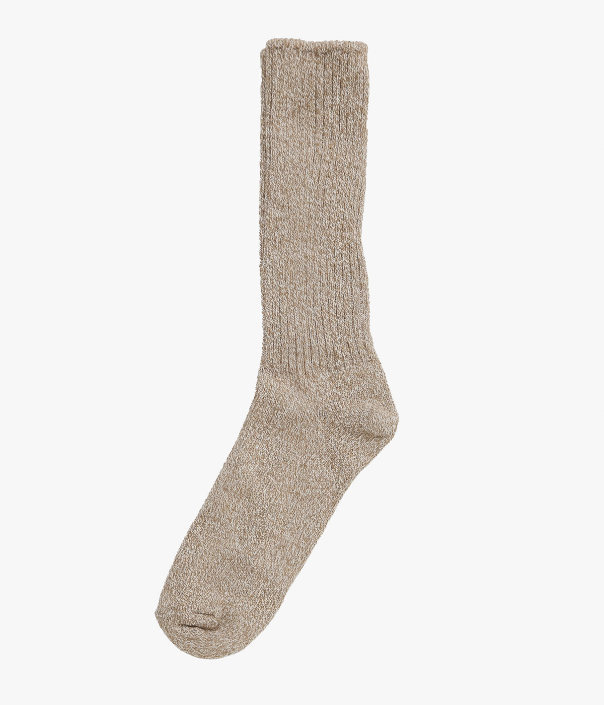WYTHE ''RECYCLED COTTON CAMP SOCKS'' (CAMP KHAKI MELANGE)