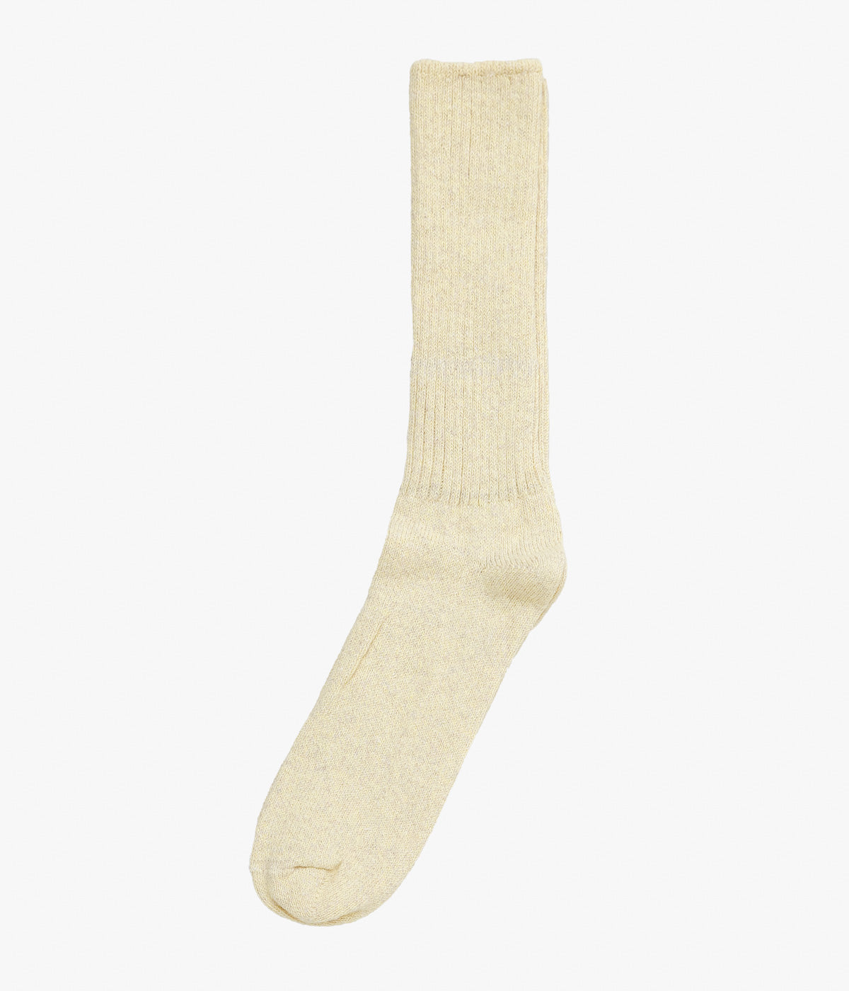 WYTHE ''RECYCLED COTTON CAMP SOCKS'' (SUNSHIN YELLOW MELANGE)