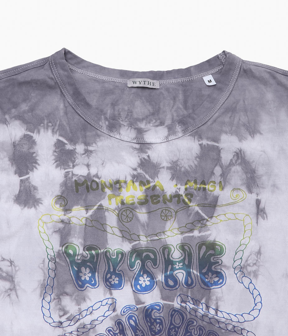 WYTHE ''SHIBORI TIE-DYE CONCERT T-SHIRT'' (TARO)