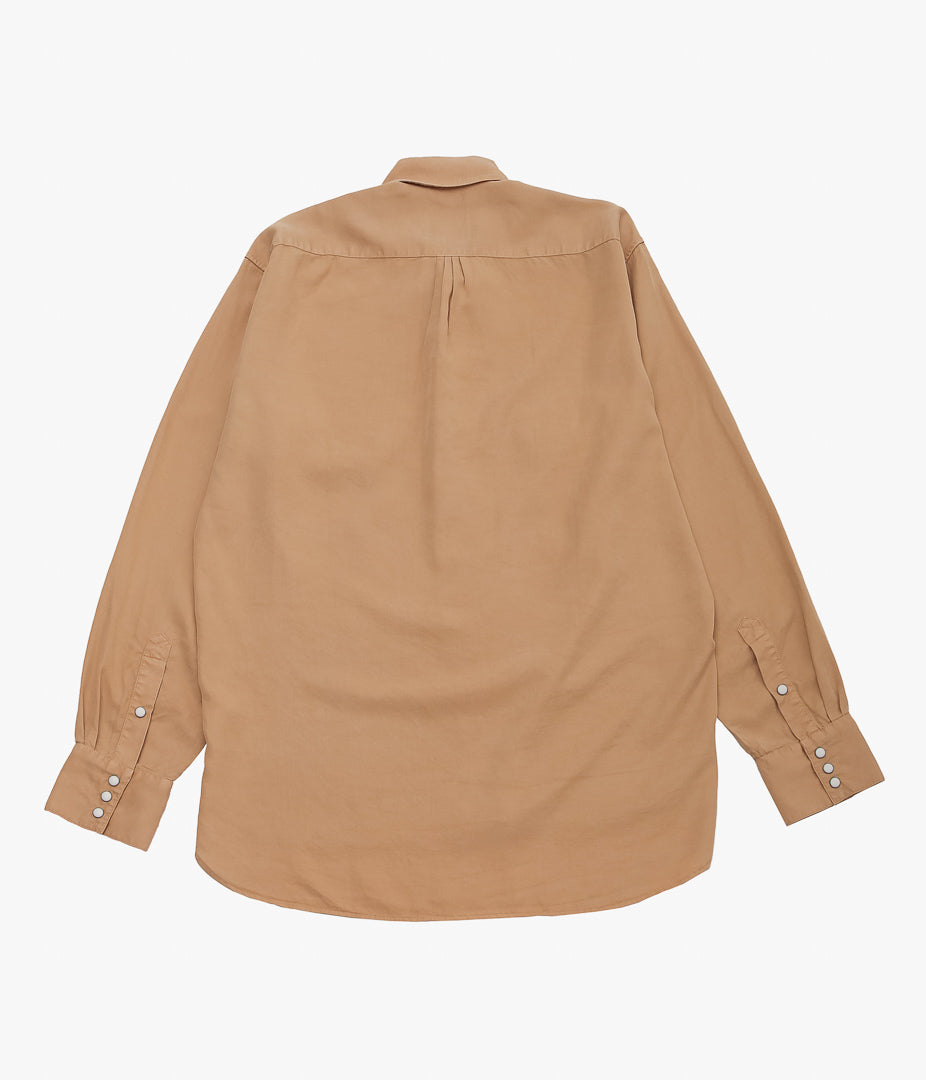 WYTHE ''TENCEL GABARDINE PEARLSNAP SHIRTS'' (APRICOT) – THE STORE