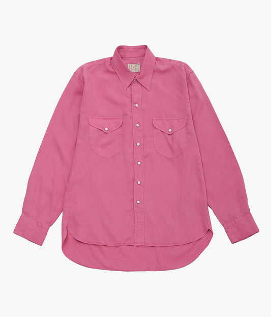 WYTHE ''TENCEL GABARDINE PEARLSNAP SHIRTS'' (FRAMINGO)