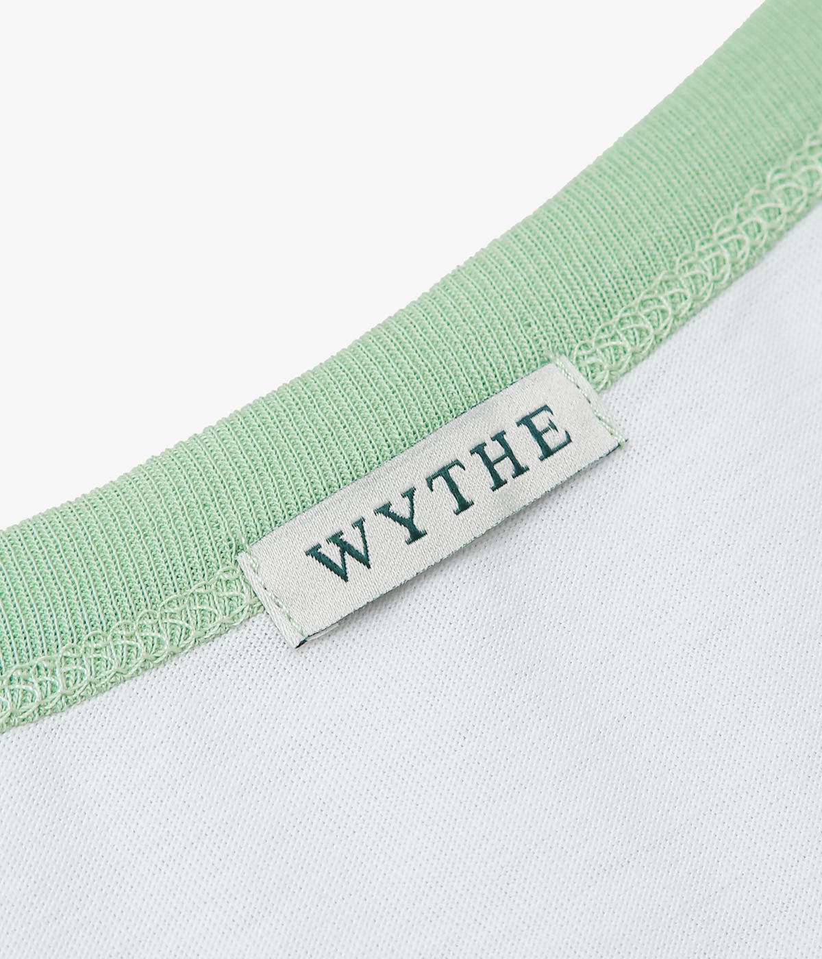 WYTHE ''TUBULAR RINGER T-SHIRT'' (CELADON)