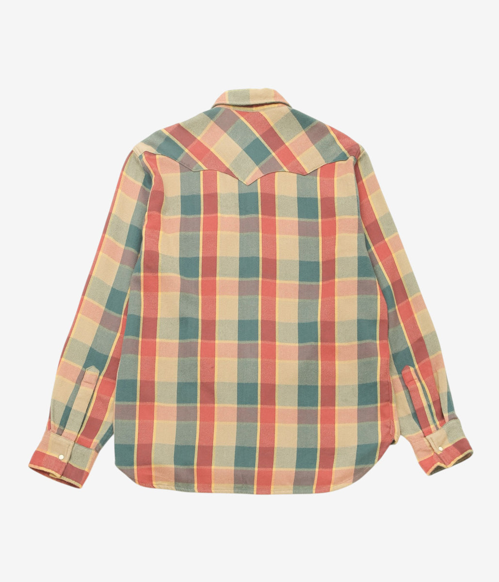 WYTHE ''WASHED FLANNEL PEARLSNAP SHIRT'' (CONSERVATION PLAID)