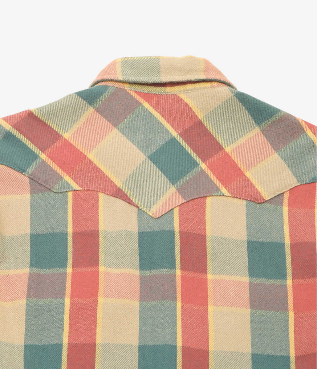 WYTHE ''WASHED FLANNEL PEARLSNAP SHIRT'' (CONSERVATION PLAID)
