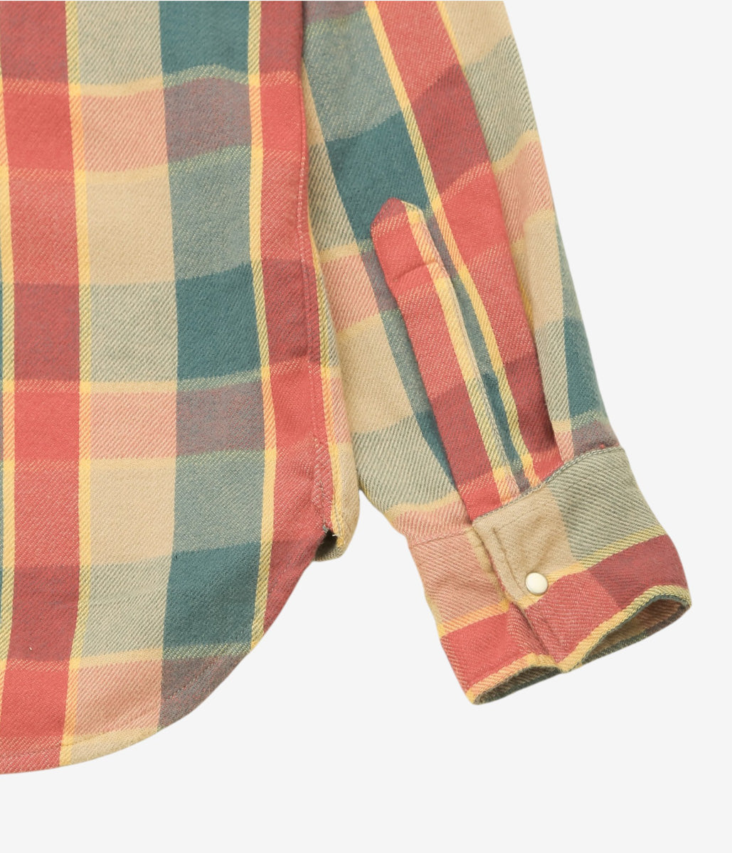 WYTHE ''WASHED FLANNEL PEARLSNAP SHIRT'' (CONSERVATION PLAID)