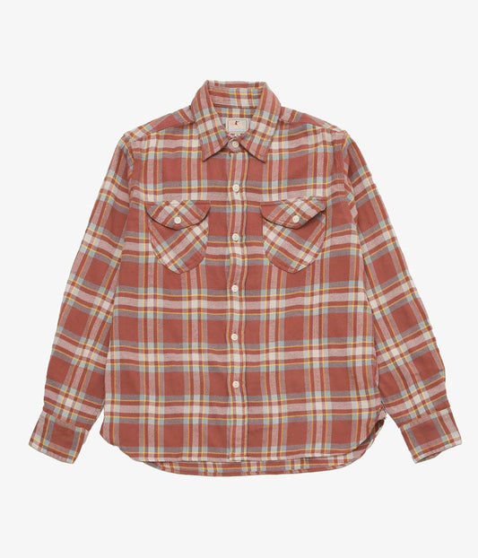 WYTHE ''WASHED FLANNEL WORKSHIRT'' (AUTUMN RUST)