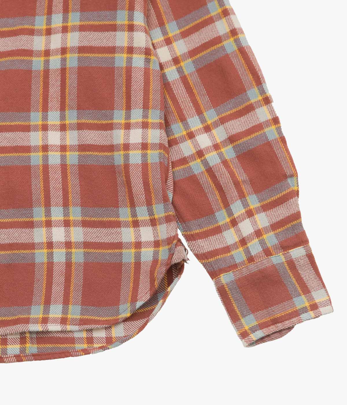 WYTHE ''WASHED FLANNEL WORKSHIRT'' (AUTUMN RUST)