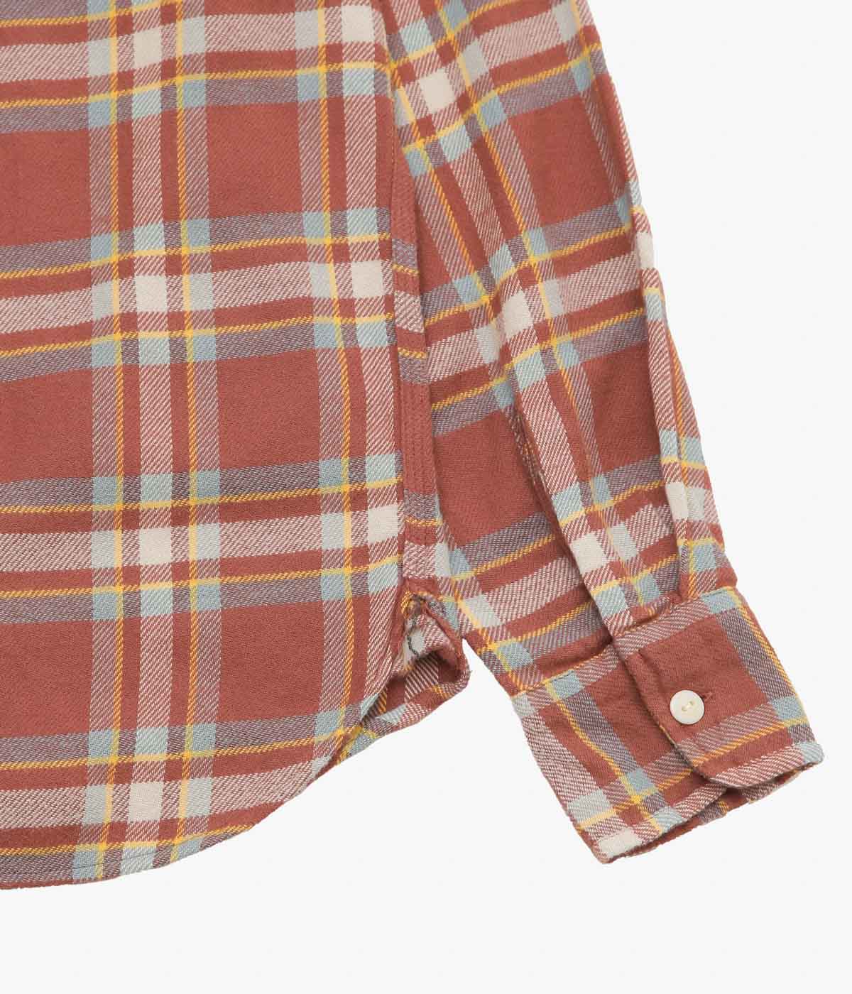 WYTHE ''WASHED FLANNEL WORKSHIRT'' (AUTUMN RUST)