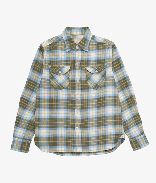 WYTHE ''WASHED FLANNEL WORKSHIRT'' (GOLD RAVINE)