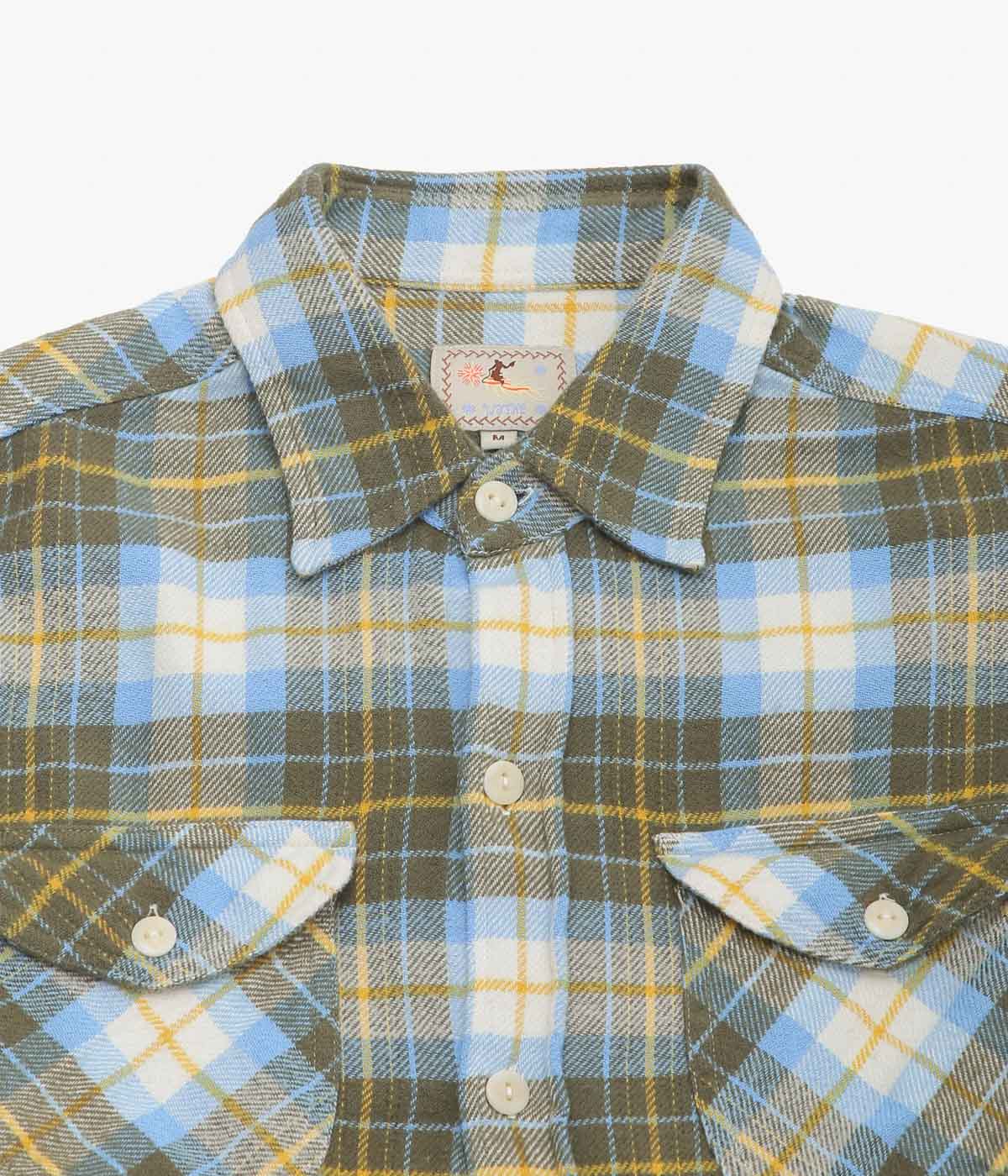 WYTHE ''WASHED FLANNEL WORKSHIRT'' (GOLD RAVINE)