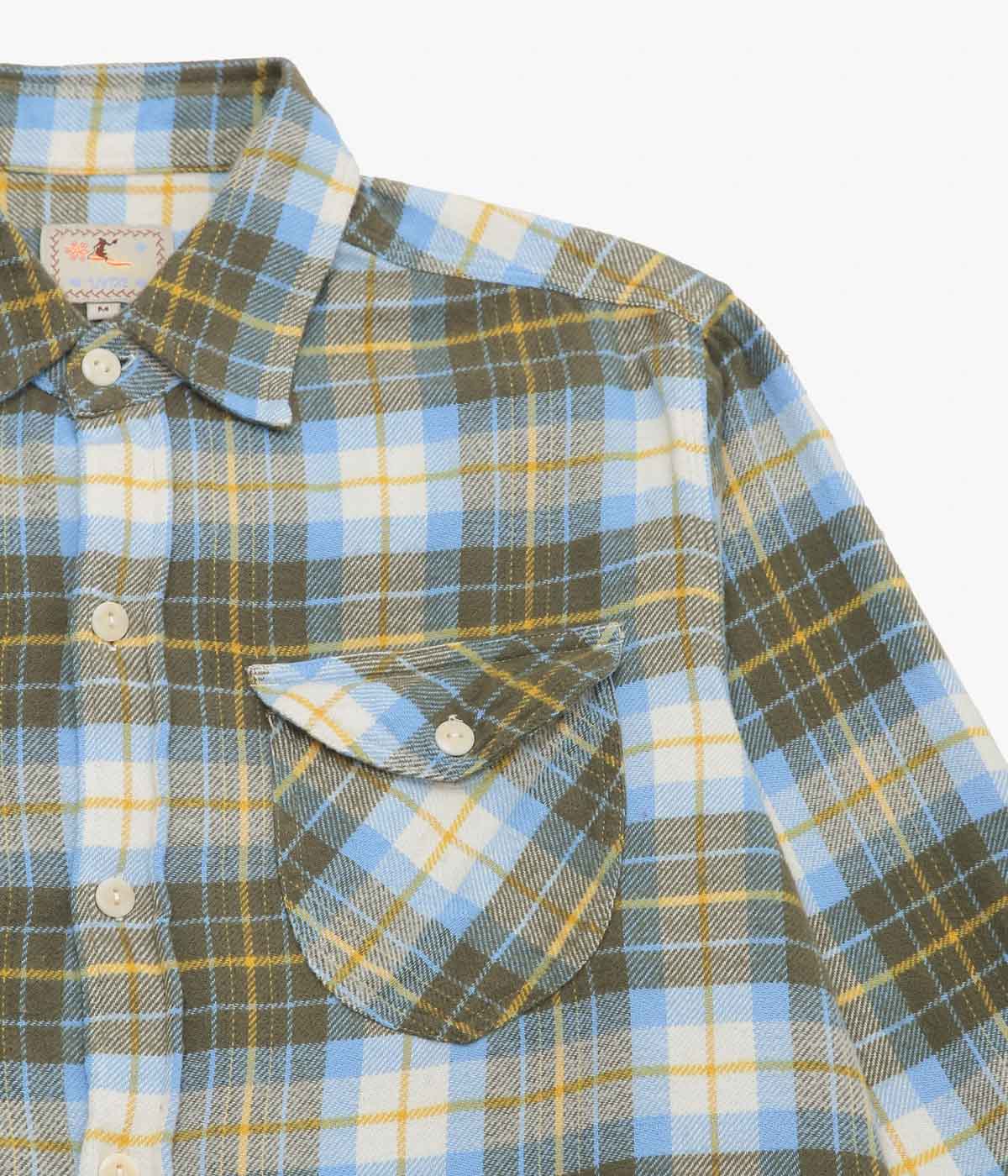 WYTHE ''WASHED FLANNEL WORKSHIRT'' (GOLD RAVINE)