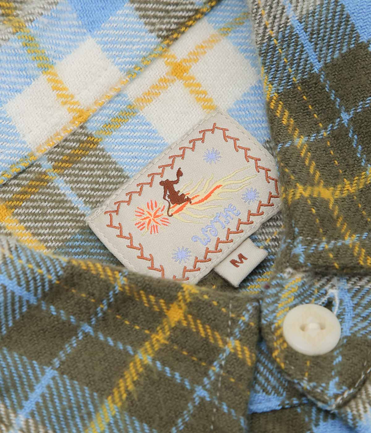 WYTHE ''WASHED FLANNEL WORKSHIRT'' (GOLD RAVINE)