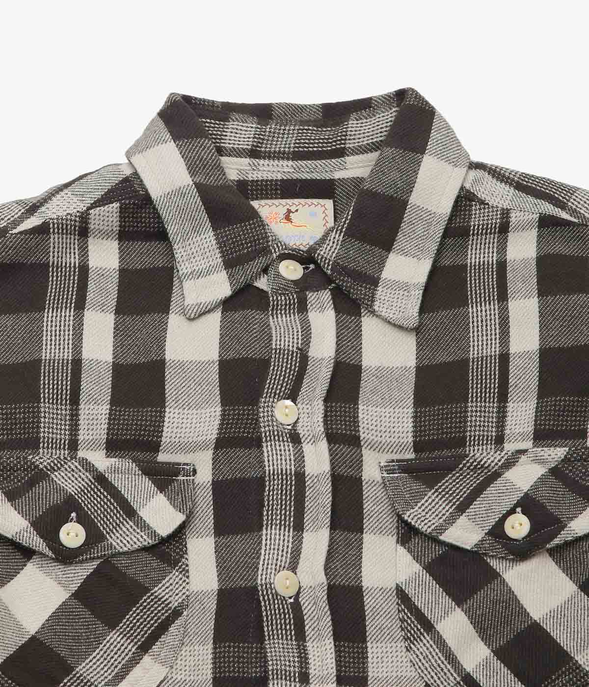 WYTHE ''WASHED FLANNEL WORKSHIRT'' (NIGHT PITCH)