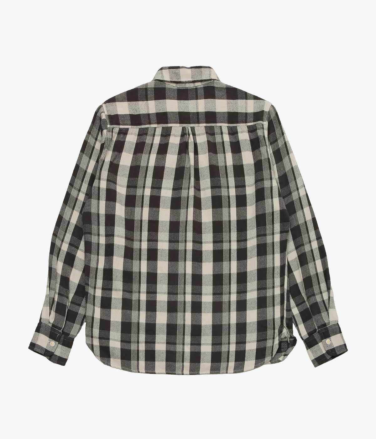 WYTHE ''WASHED FLANNEL WORKSHIRT'' (NIGHT PITCH)