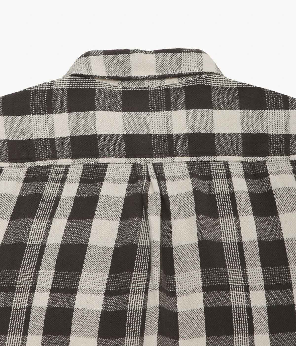 WYTHE ''WASHED FLANNEL WORKSHIRT'' (NIGHT PITCH)