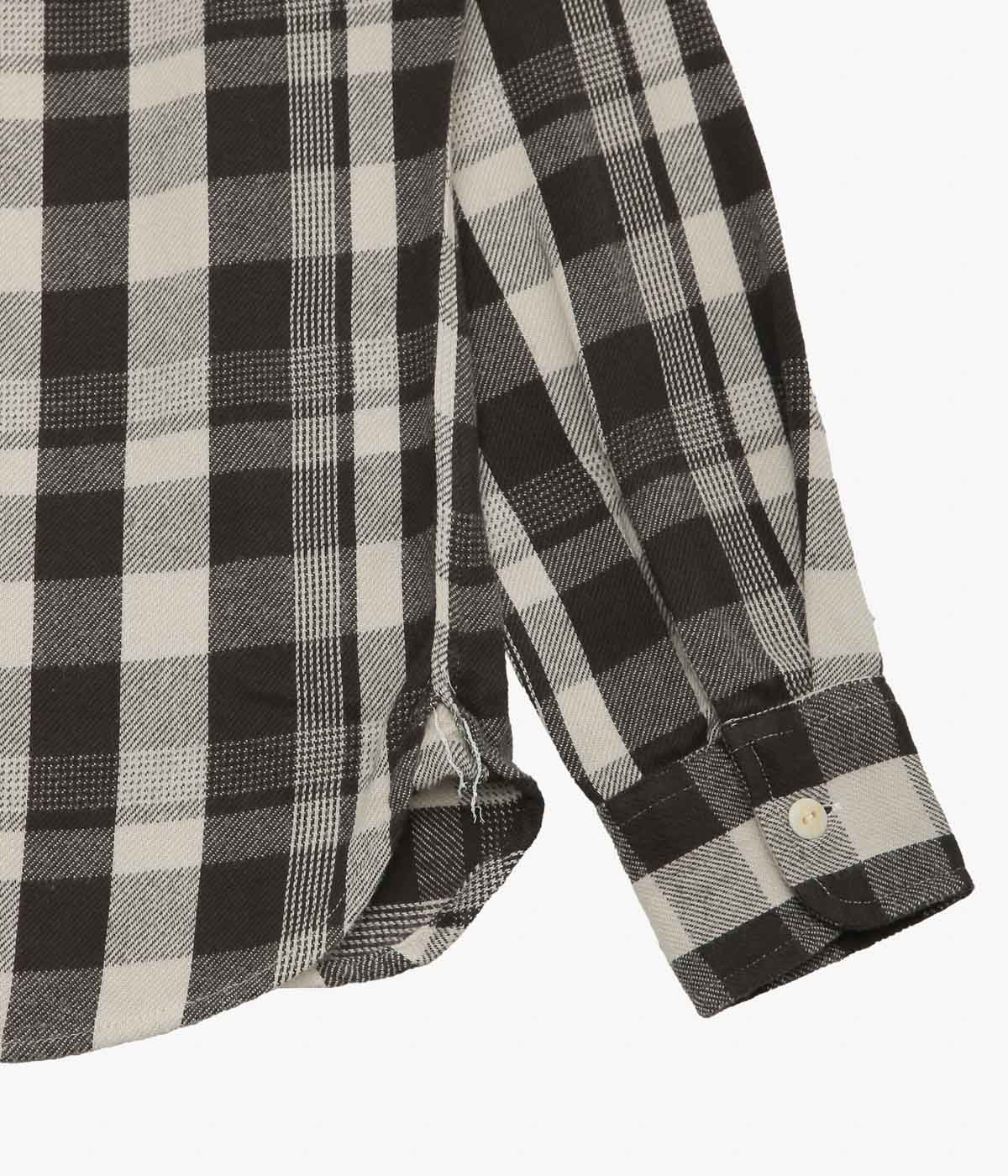 WYTHE ''WASHED FLANNEL WORKSHIRT'' (NIGHT PITCH)