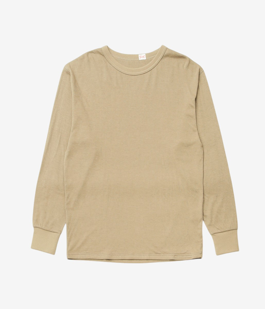 YOUNG&OLSEN THE DRYGOODS STORE ''C/CA DUOFOLD L/S'' (KHAKI)