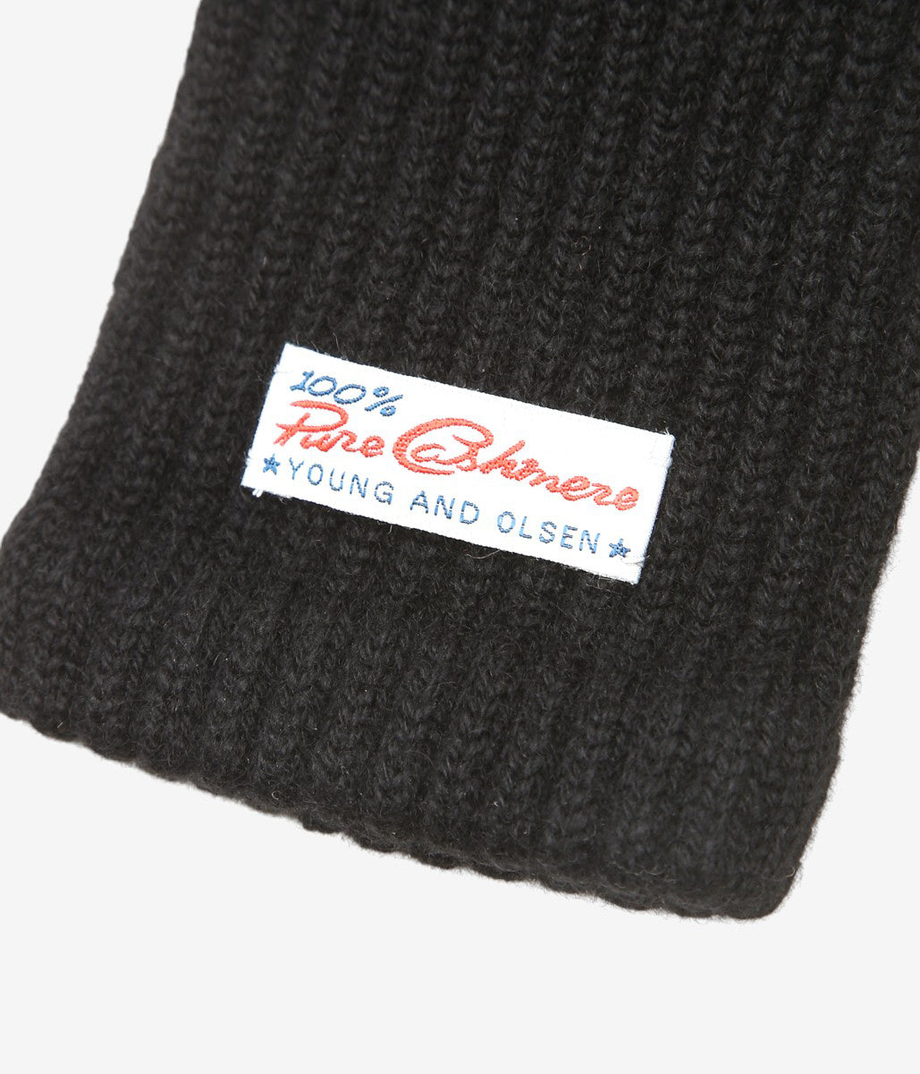YOUNG&OLSEN THE DRYGOODS STORE ''CASHMERE KNIT LONG GLOVE'' (BLACK)