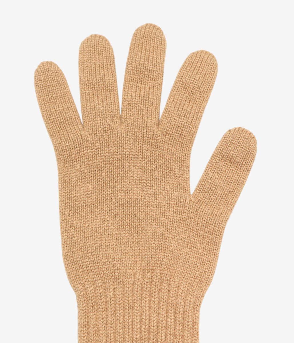 YOUNG&OLSEN THE DRYGOODS STORE ''CASHMERE KNIT LONG GLOVE'' (CAMEL)