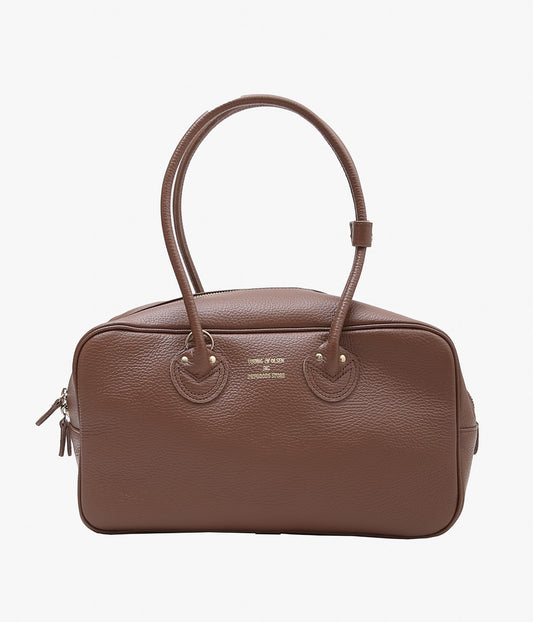 YOUNG & OLSEN THE DRYGOODS STORE ''EMBOSSED LEATHER STUDENT M'' (BROWN)