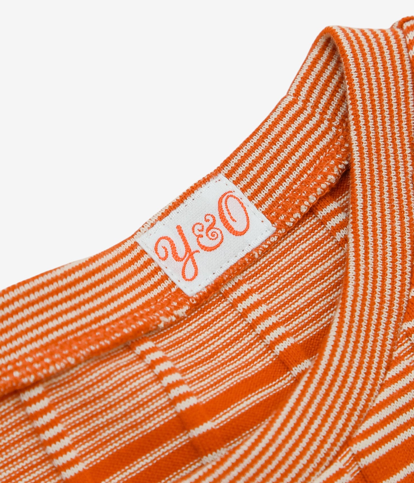 YOUNG&OLSEN THE DRYGOODS STORE ''BROAD RIB CROP CREW NECK'' (ORANGE)