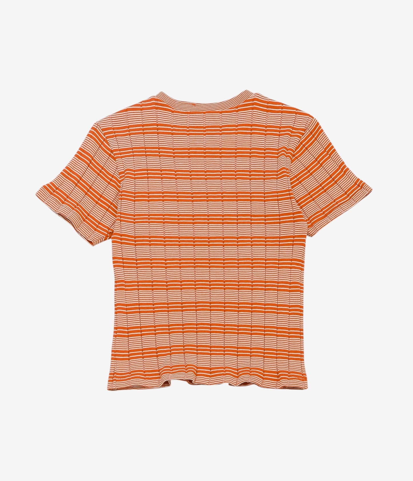 YOUNG&OLSEN THE DRYGOODS STORE ''BROAD RIB CROP CREW NECK'' (ORANGE)