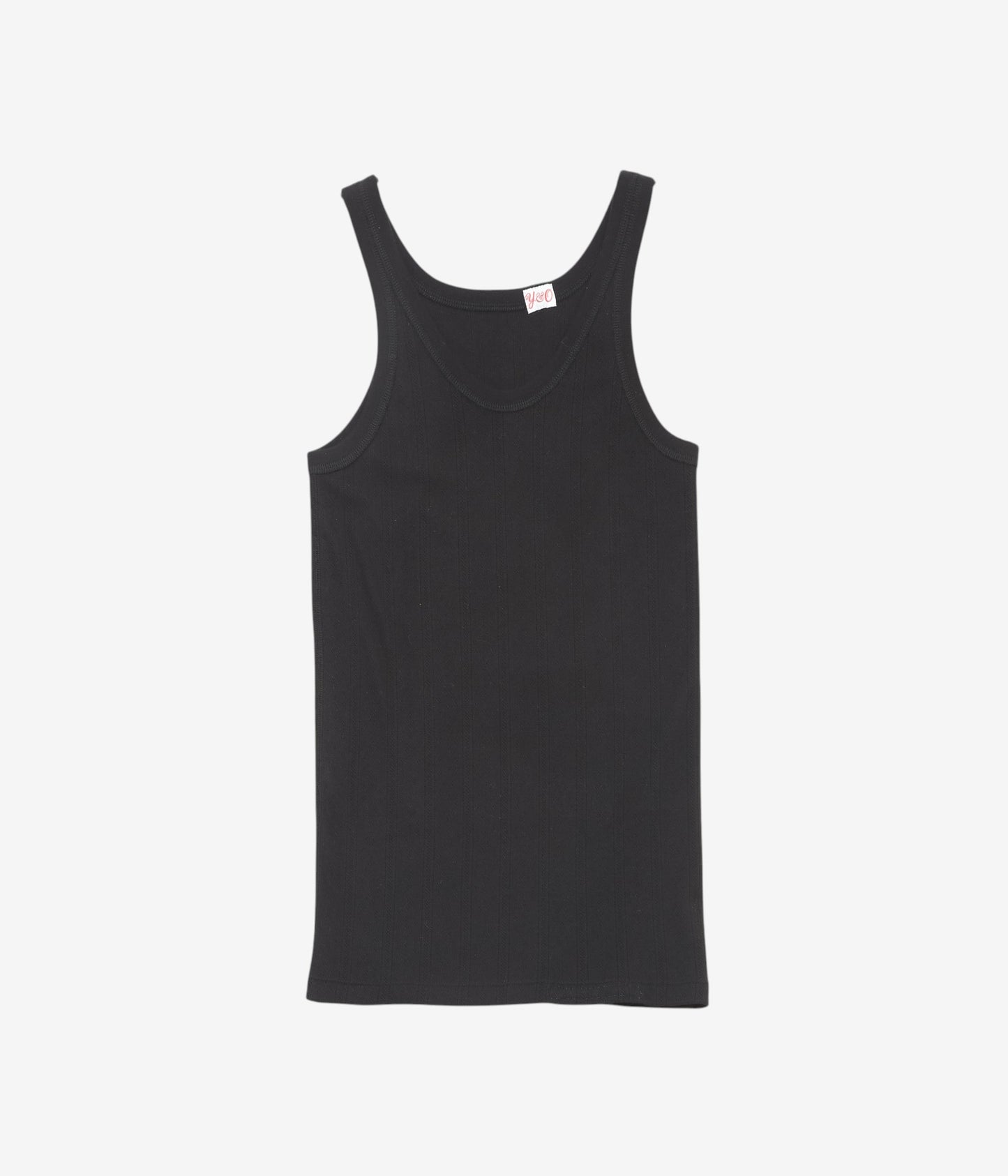 YOUNG&OLSEN THE DRYGOODS STORE ''PINHOLE RIB TANKTOP'' (BLACK)