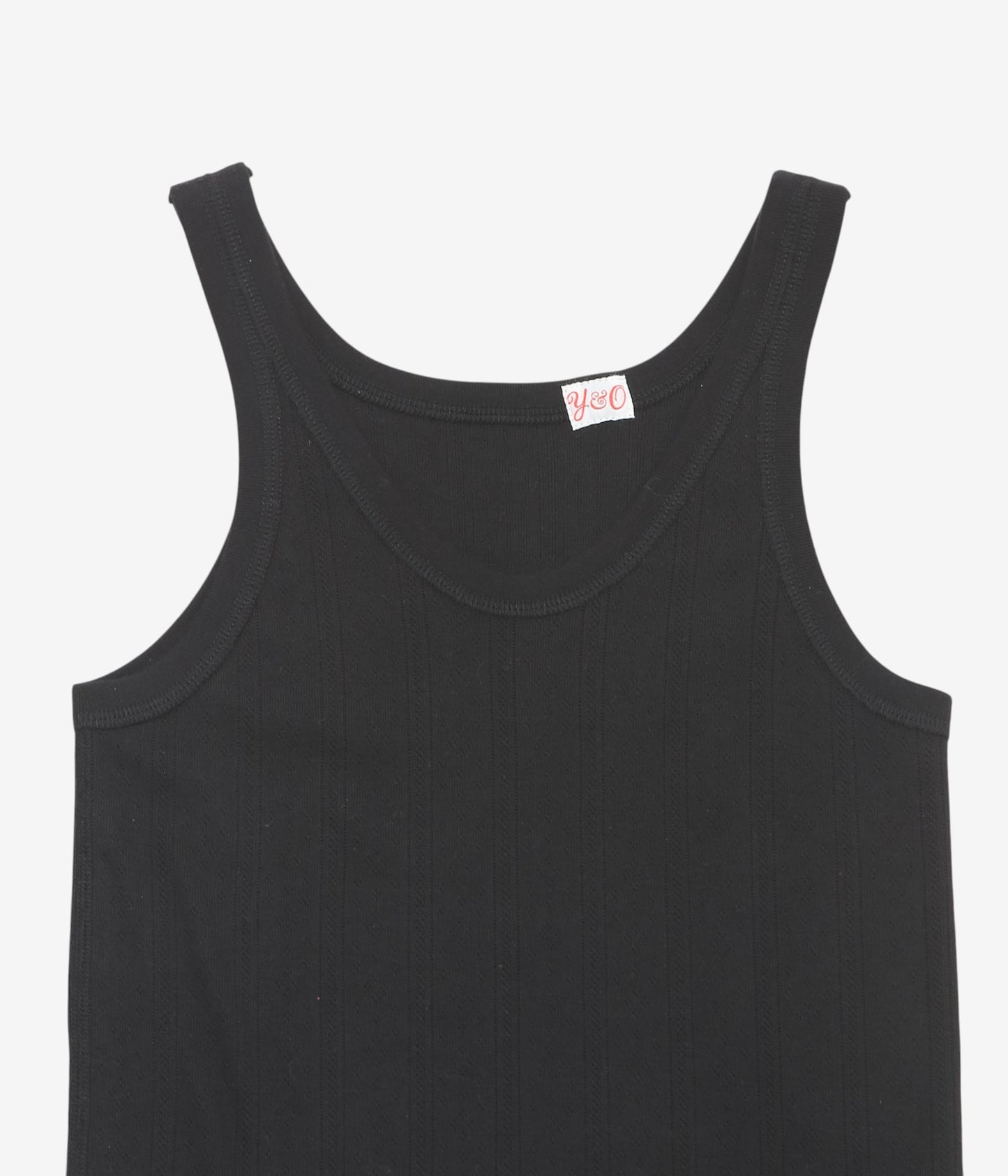 YOUNG&OLSEN THE DRYGOODS STORE ''PINHOLE RIB TANKTOP'' (BLACK)
