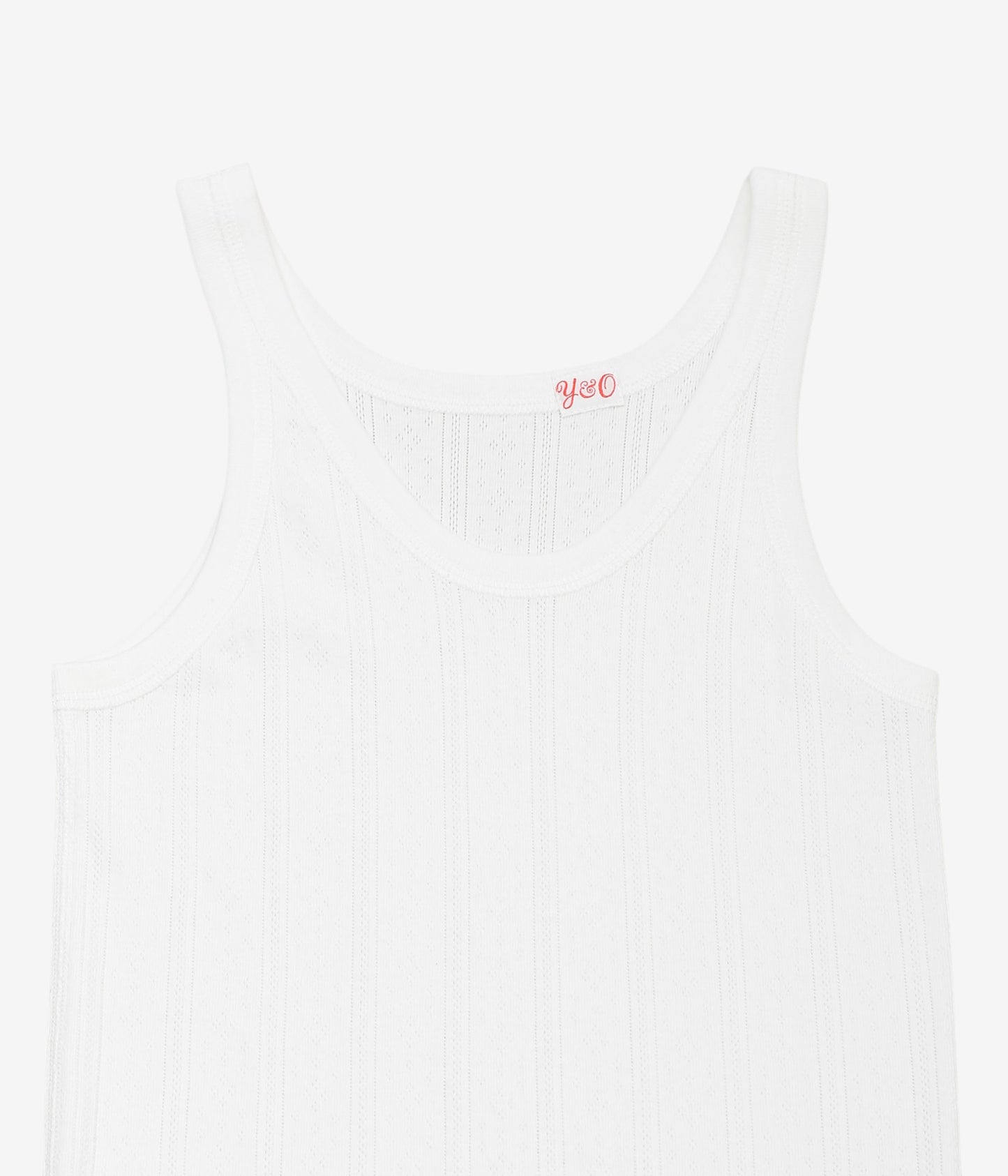 YOUNG&OLSEN THE DRYGOODS STORE ''PINHOLE RIB TANKTOP'' (WHITE)