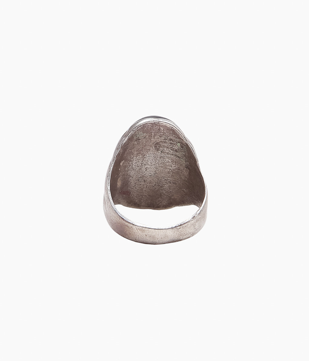 VINTAGE JEWELRY (Brimfield / NY) ''60-70'S ZUNI INLAY RING⑭''(SILVER)