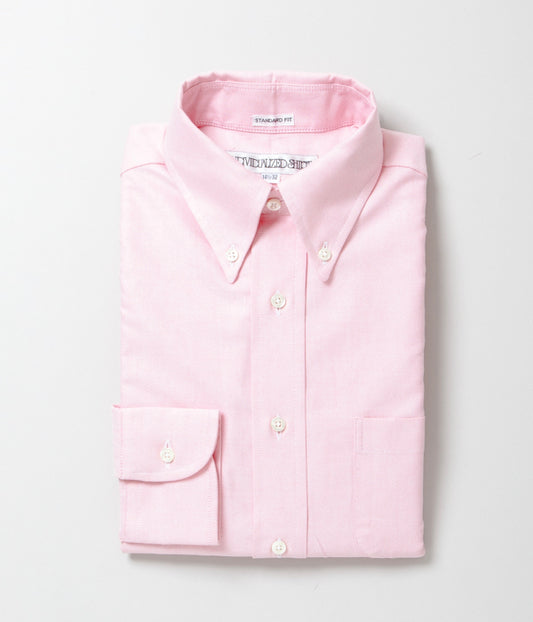 INDIVIDUALIZED SHIRTS "CAMBRIDGE OXFORD (STANDARD FIT BUTTON DOWN SHIRT)(PINK)"