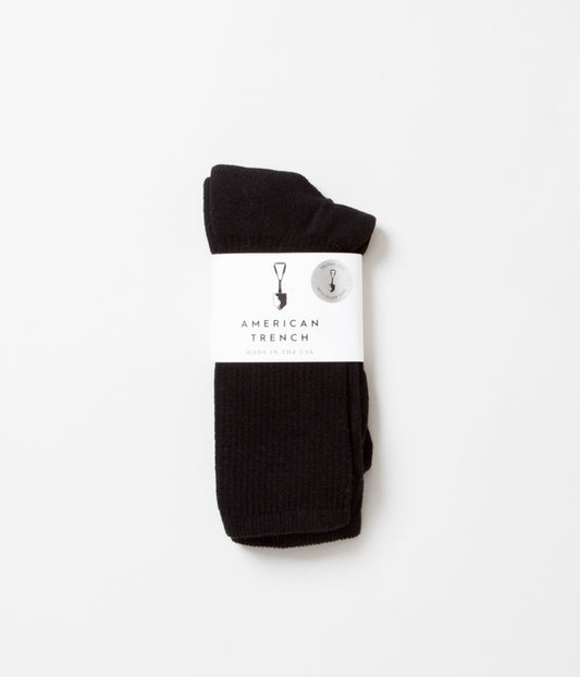 AMERICAN TRENCH "MIL-SPECK SPORT SOCK" (BLACK)