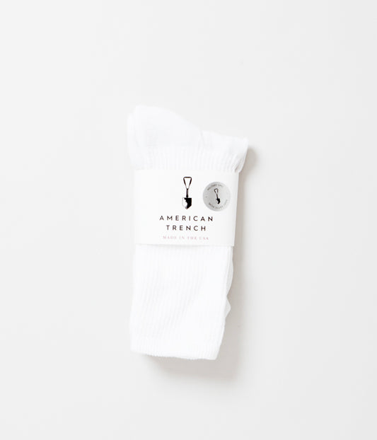 AMERICAN TRENCH "MIL-SPECK SPORT SOCK"(WHITE)