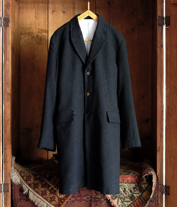 MONAD LONDON "DAVIES OVERCOAT" (BLACK)