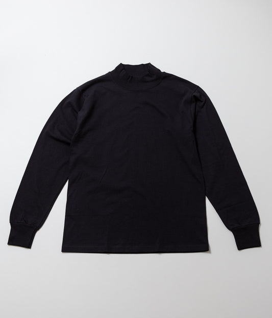 LIFEWEAR ''MOCK NECK L/S TEE'' (BLACK)