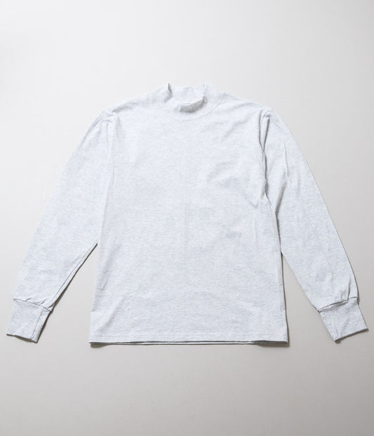 LIFEWEAR ''MOCK NECK L/S TEE'' (ASH)