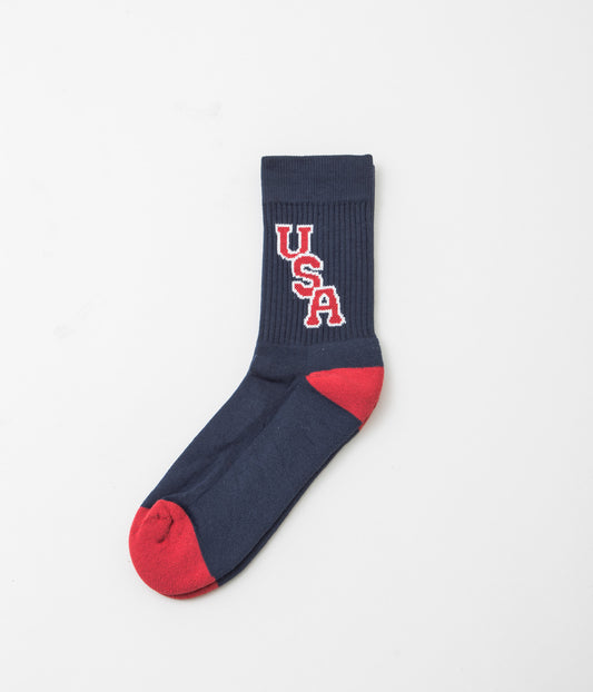 AMERICAN TRENCH "1968 USA SOCK" (NAVY)