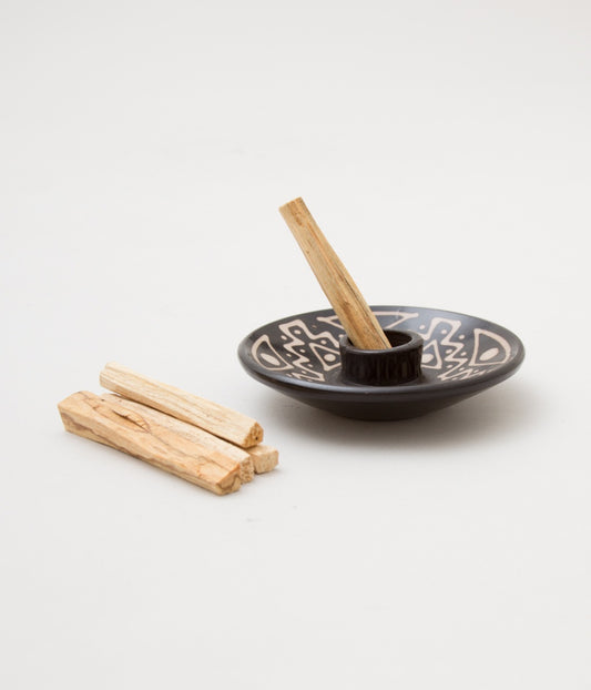 LUNA SUNDARA "PALO SANTO HOLDER WITH 5 STICKS"(BLACK)