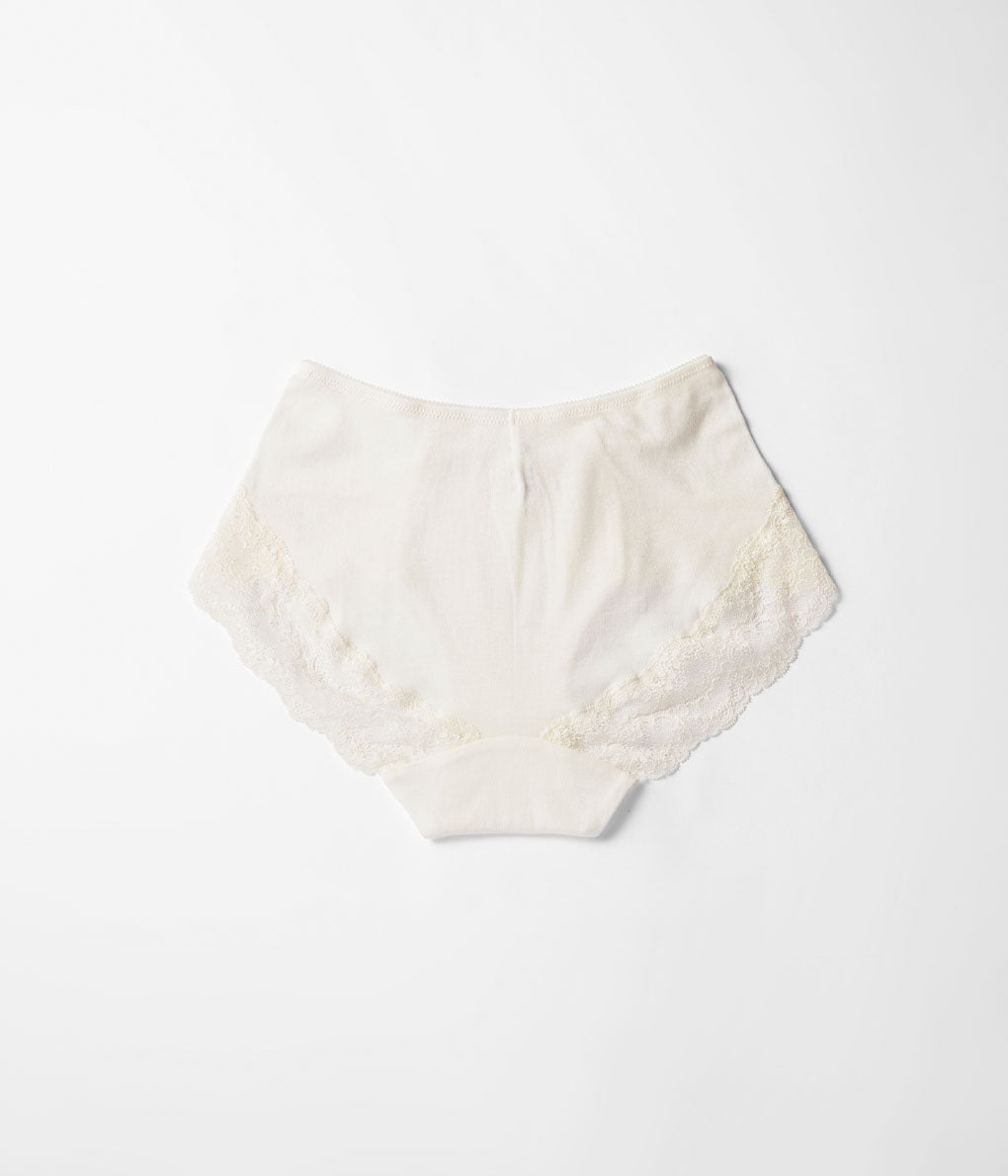 SOUPLE LUZ "BACK RACE SHORTS" (OFF WHITE)